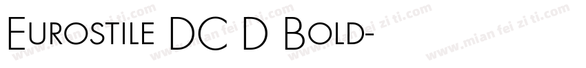 Eurostile DC D Bold字体转换